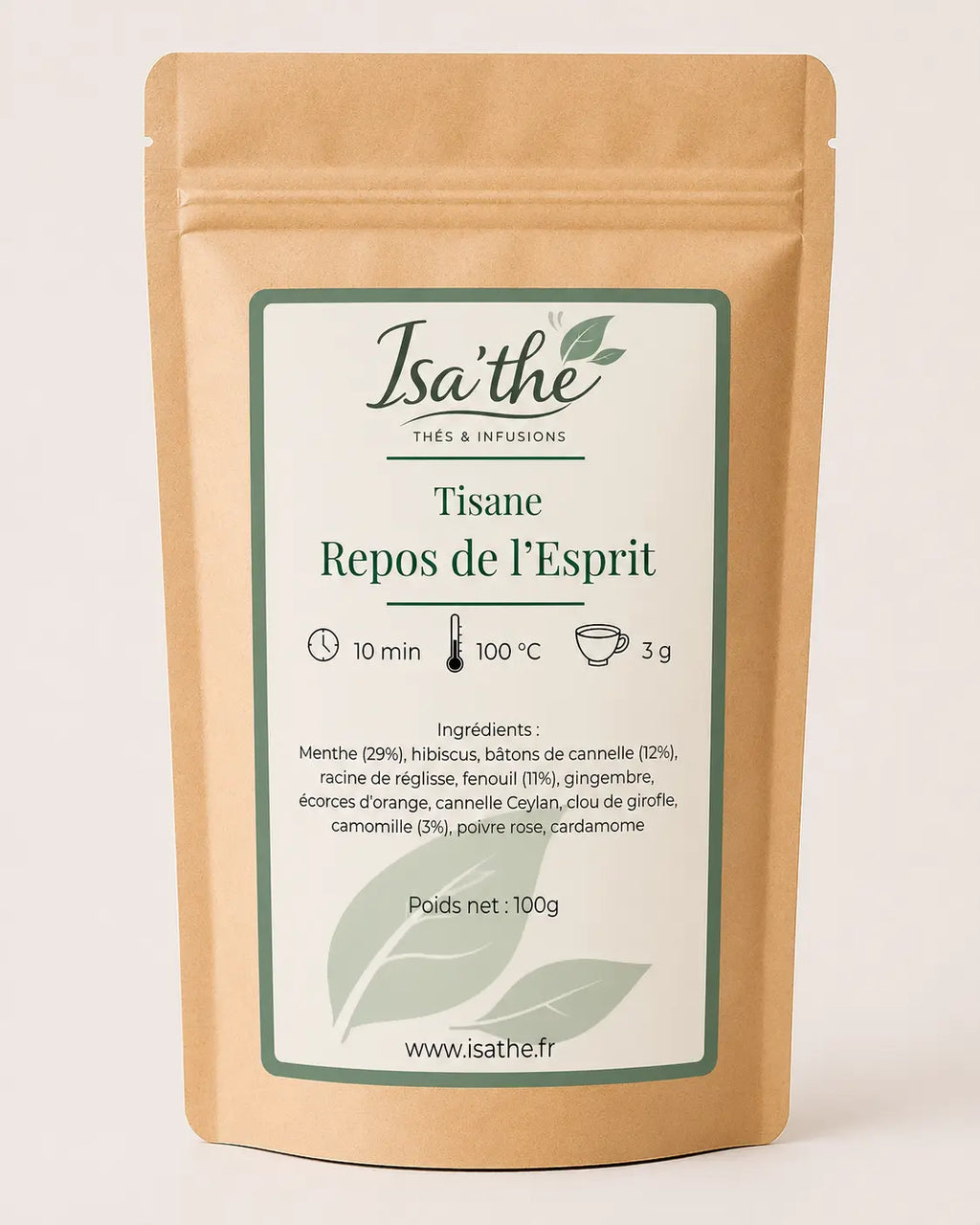 Tisane Repos de l'esprit Isa'thé