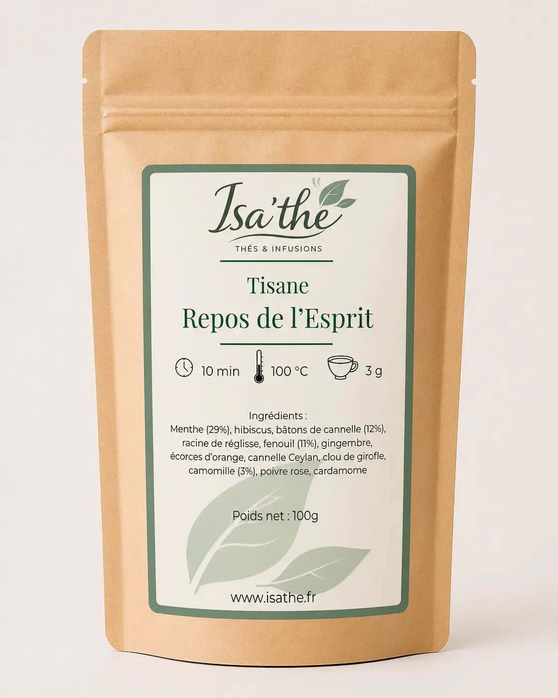 Tisane Repos de l'esprit Isa'thé