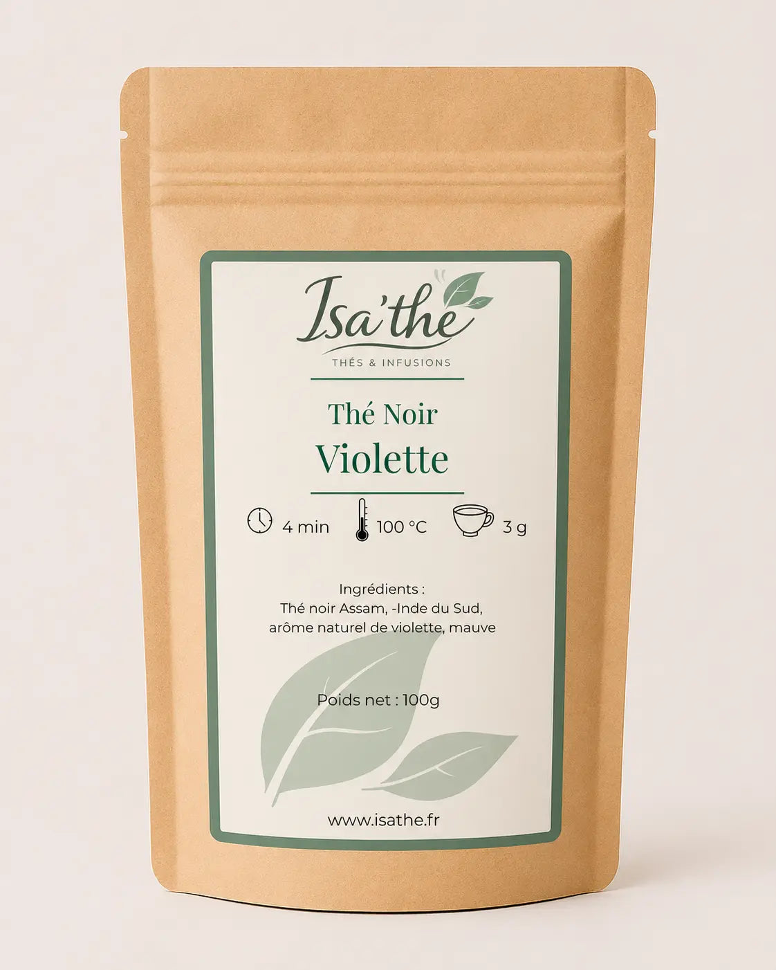 Thé noir Violette Isa'thé